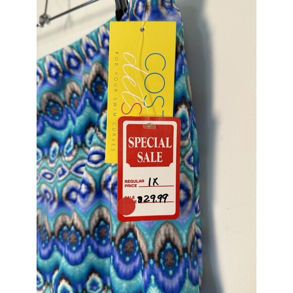 Costa Sol Swim Skirt Sz 1X New Blue- See My Other Listings For Matching Tankini - Picture 4 of 5